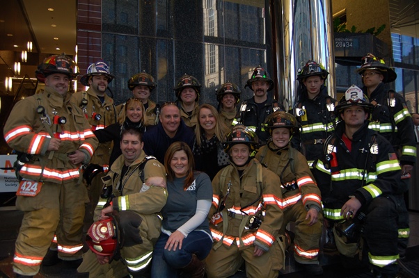 Firefighter Group Photo, Climb to the Top Boston 2016