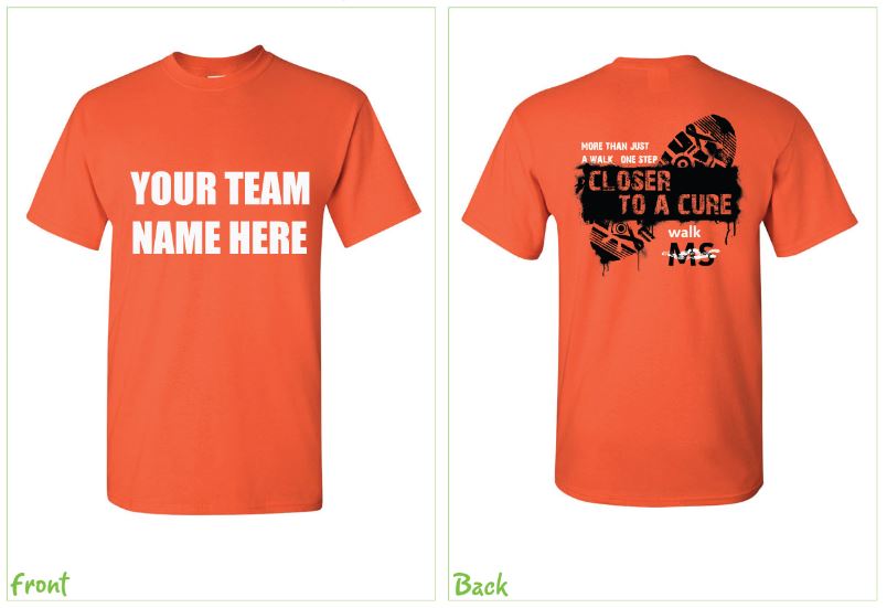 walk ms team tshirt